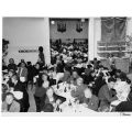 Pranzo di Natale organizzato dall'ECA in favore degli anziani ospiti della Casermette di Borgo San Paolo, 1952